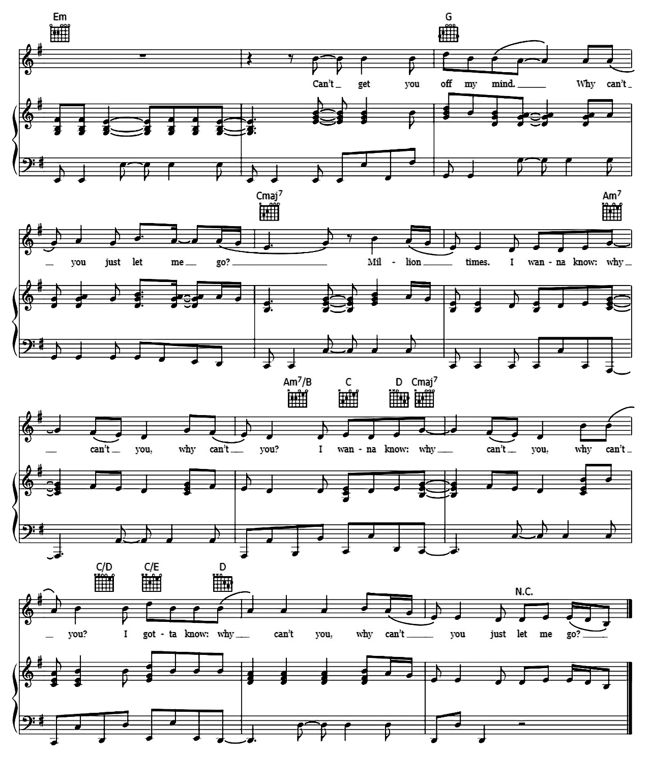 Prisoner sheet music 6