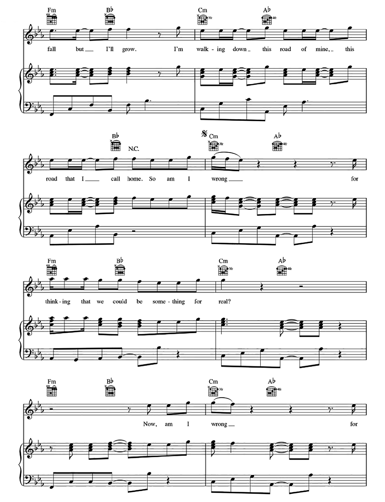 Am I Wrong sheet music 4