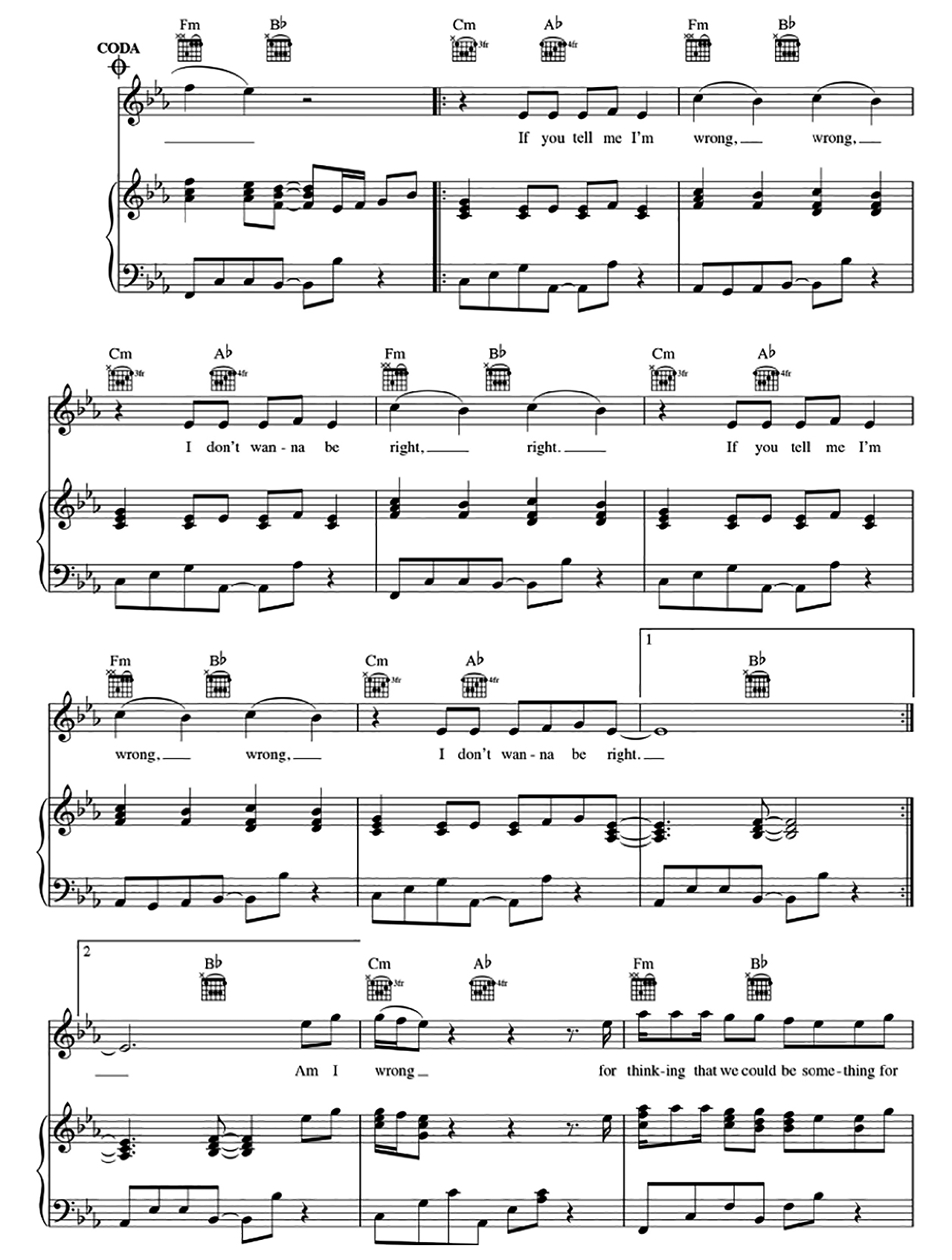 Am I Wrong sheet music 8