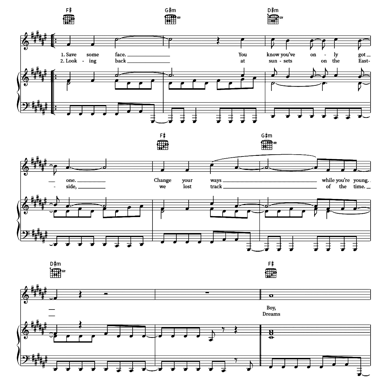 Smile Like You Mean It sheet music 2