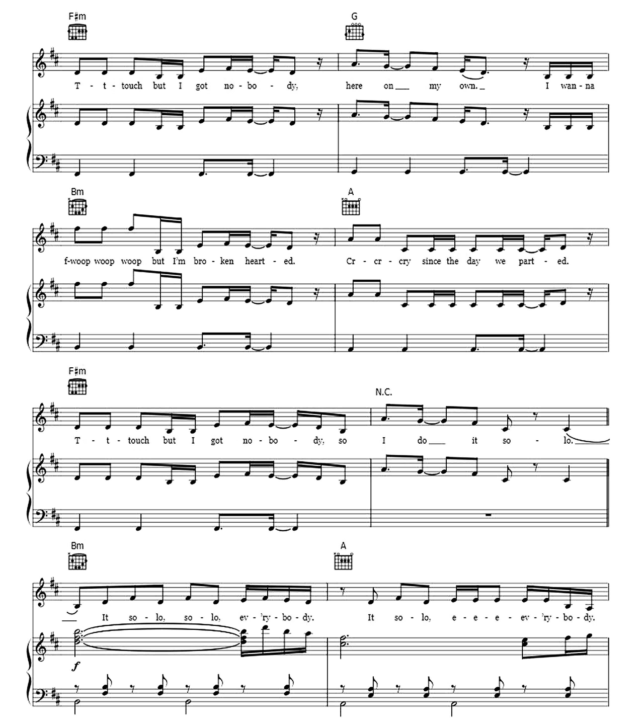 Solo sheet music 4