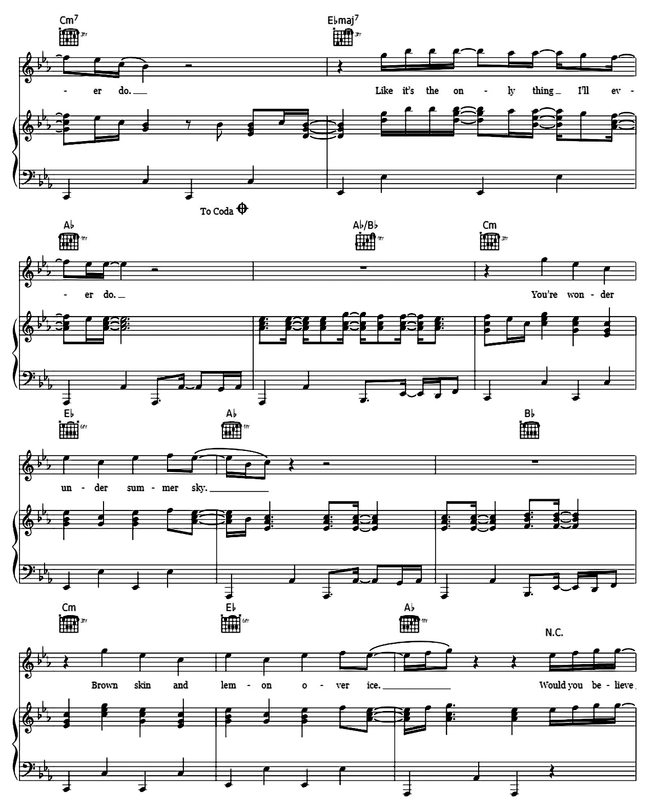 Adore You sheet music 4