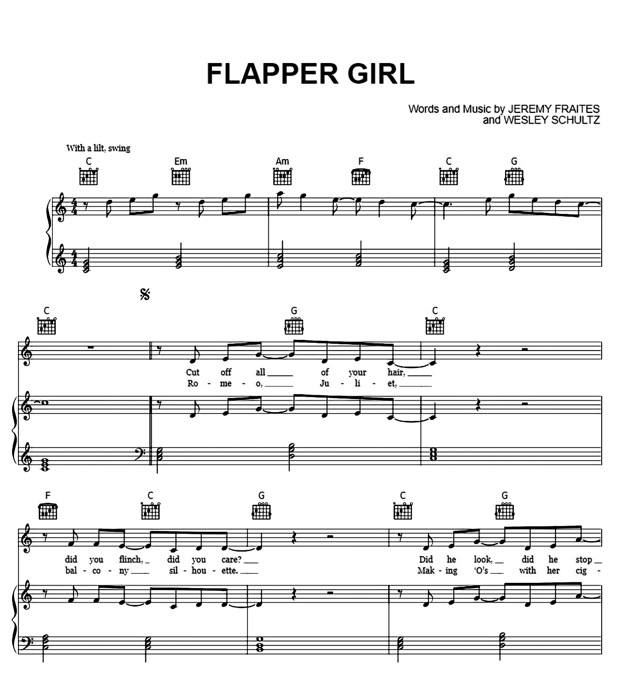 Flapper Girl sheet music