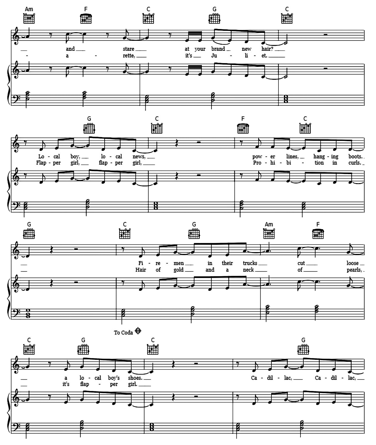 Flapper Girl sheet music 2