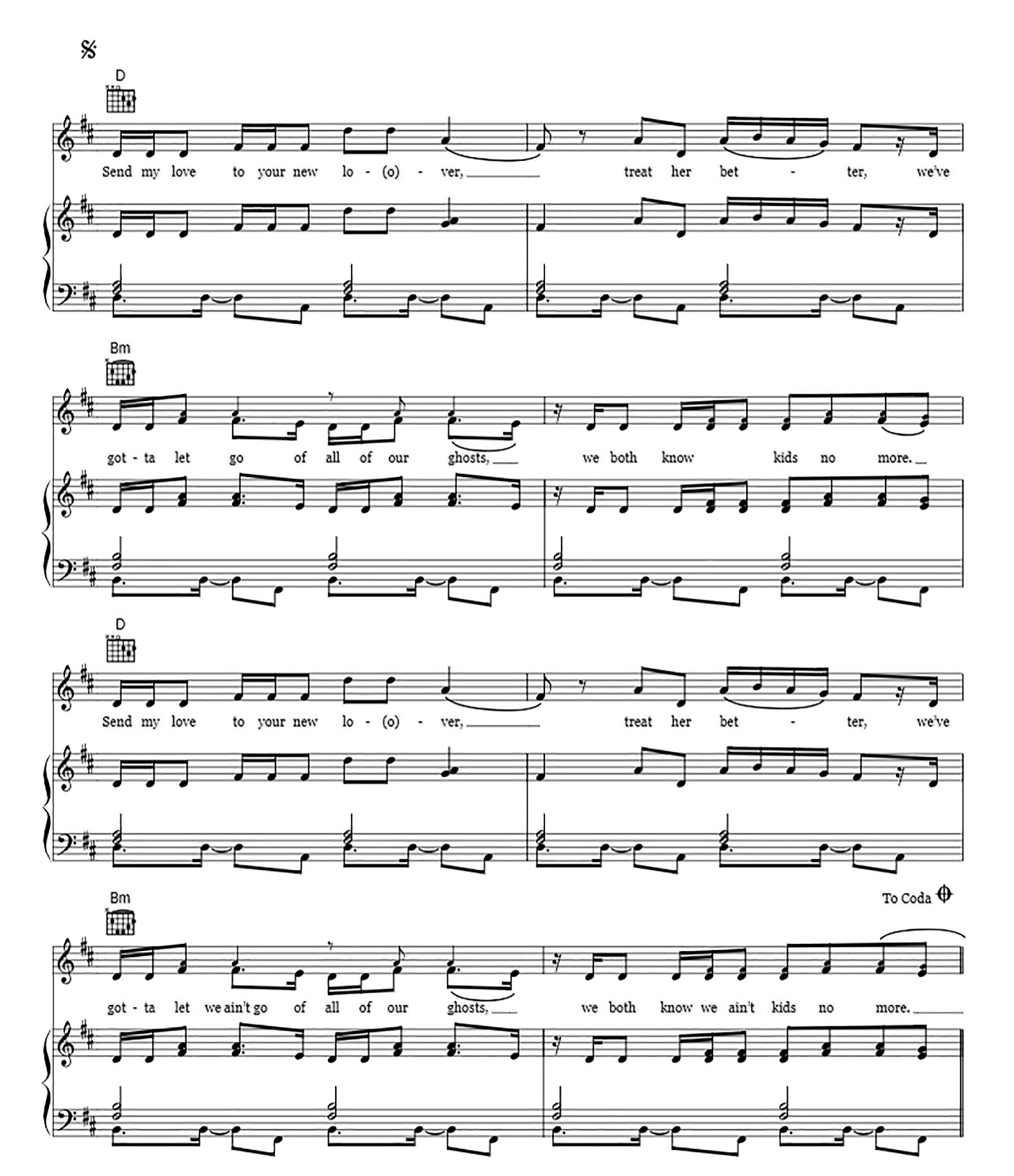 Send My Love (To Your New Lover) sheet music 3