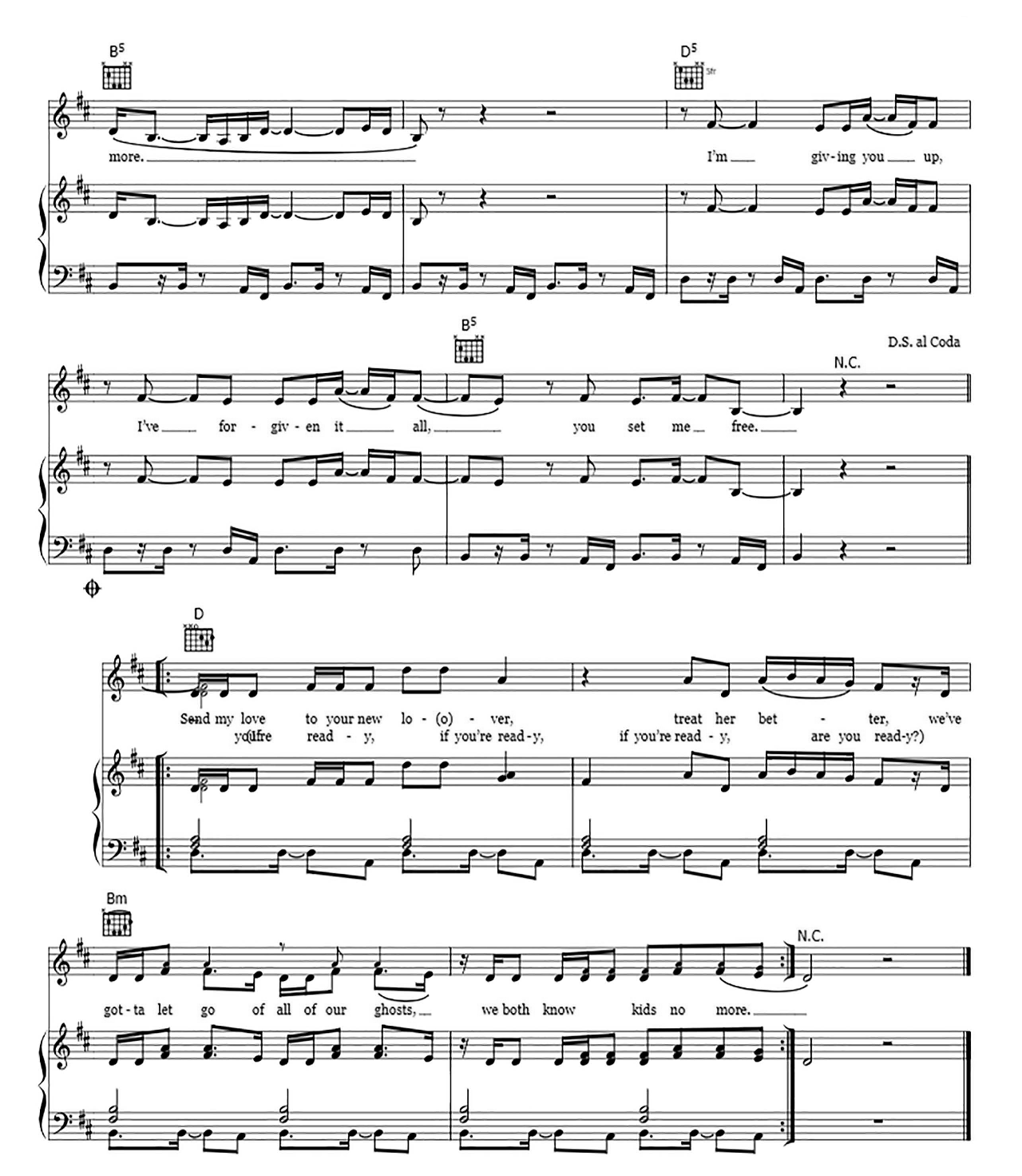 Send My Love (To Your New Lover) sheet music 5