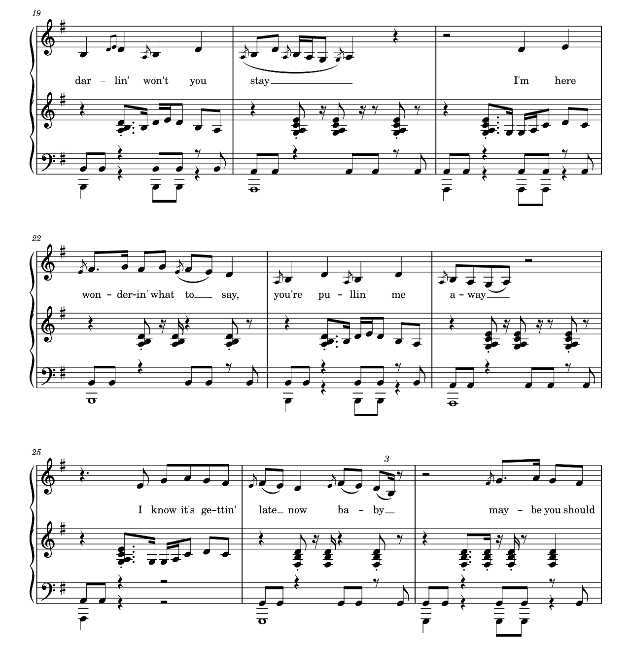 Glitter sheet music 3