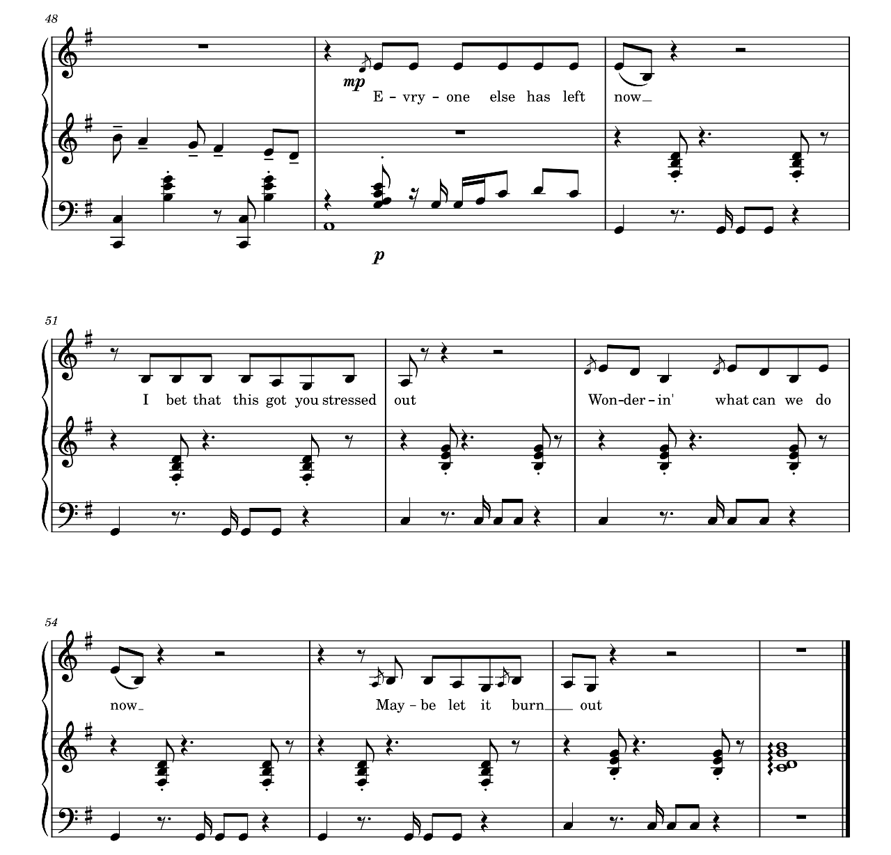 Glitter sheet music 6