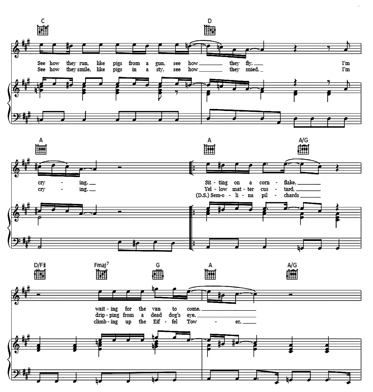 I Am The Walrus sheet music 2