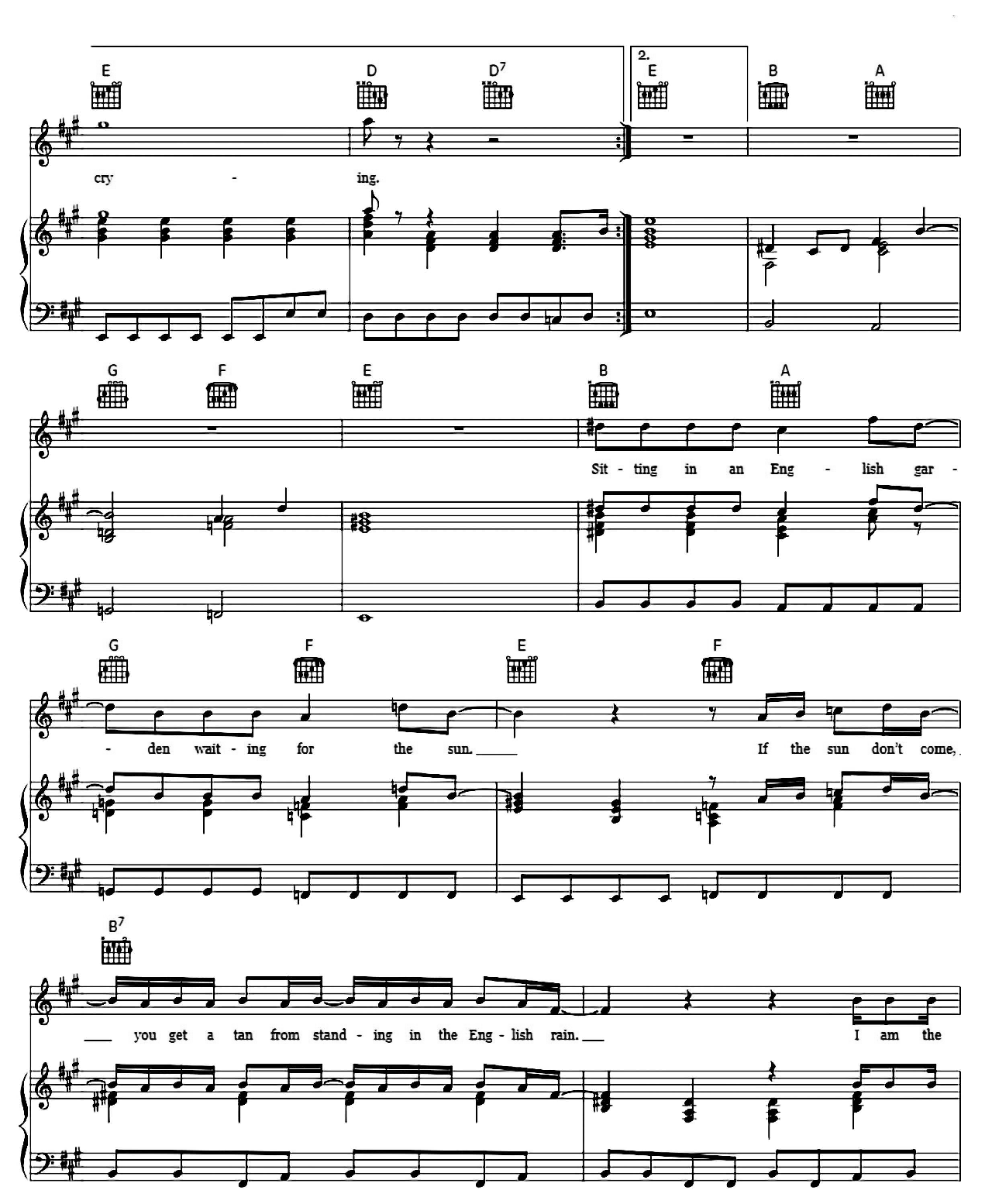 I Am The Walrus sheet music 5