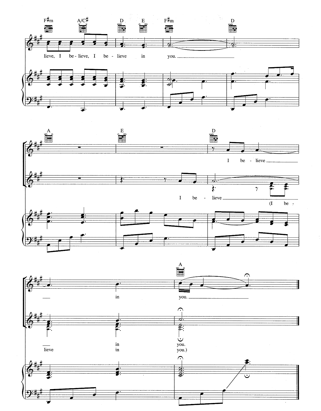 I Believe In You sheet music 8