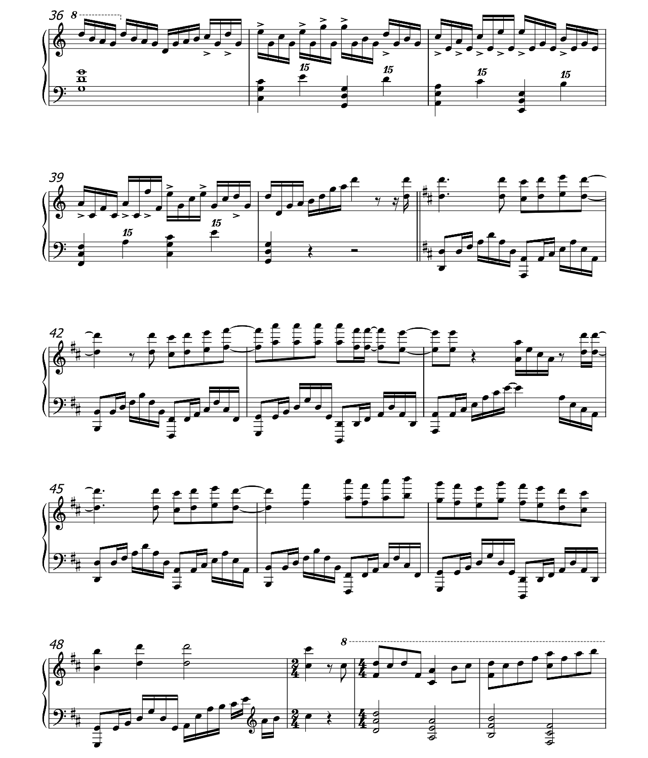 Beautiful In White sheet music 3