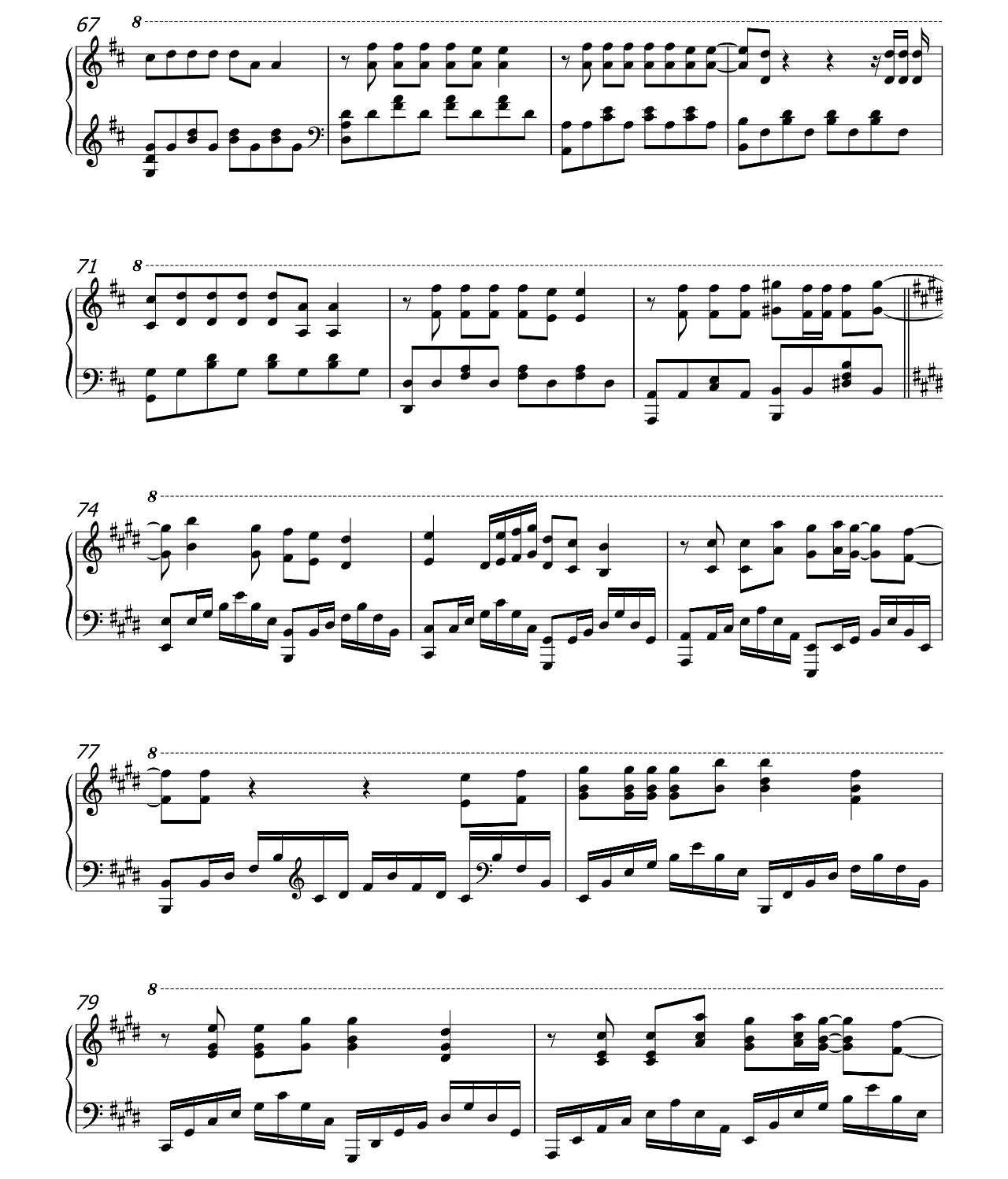 Beautiful In White sheet music 5