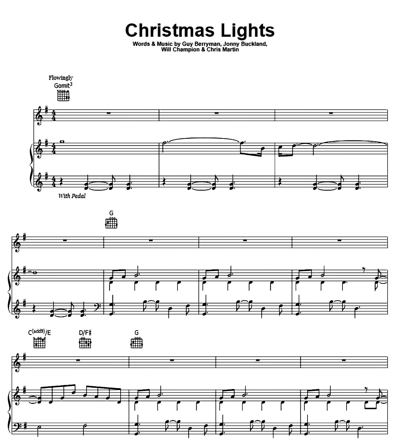 Christmas Lights sheet music