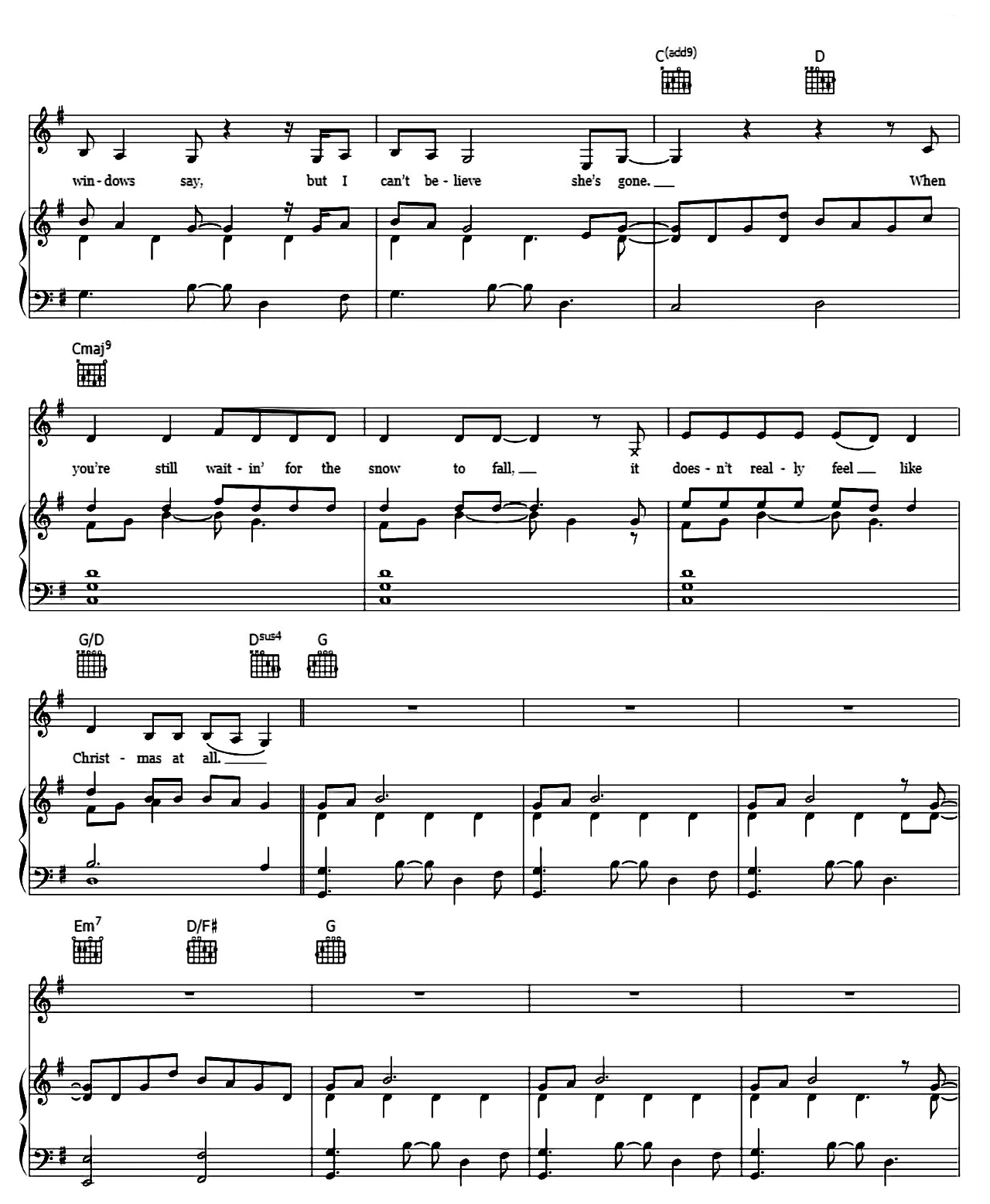 Christmas Lights sheet music 3