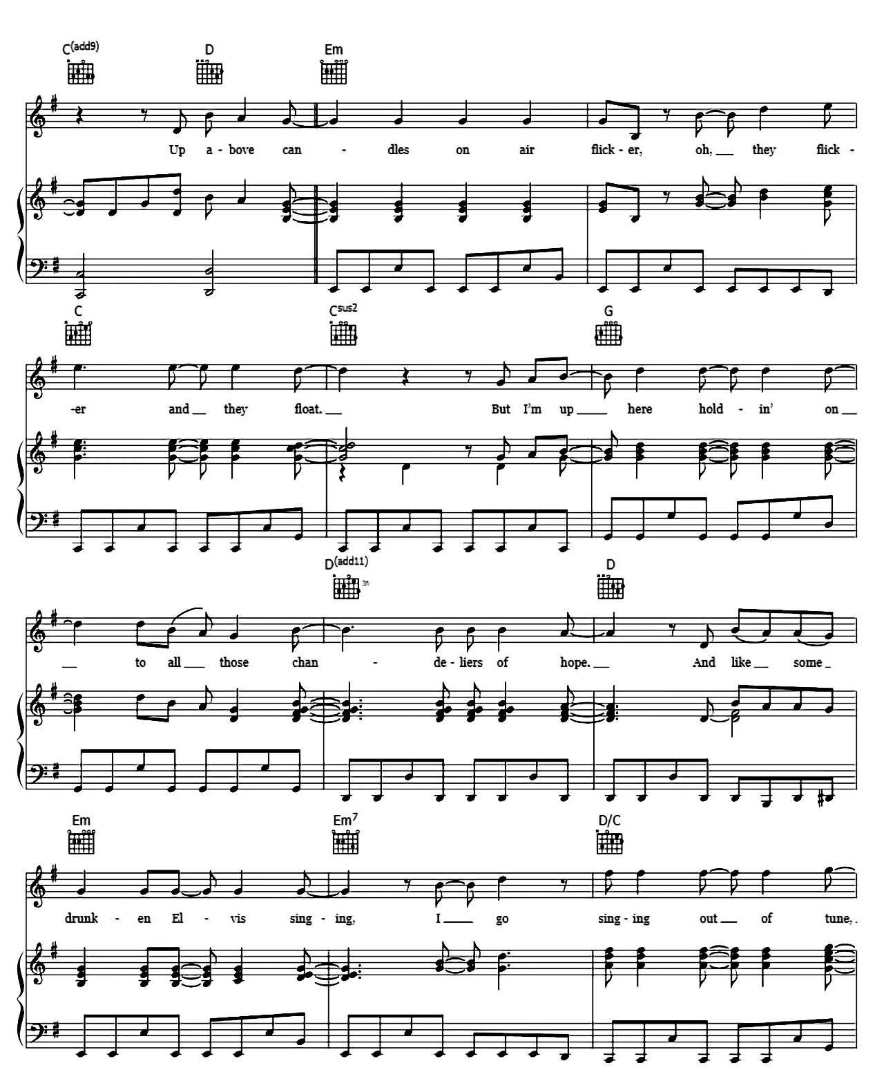 Christmas Lights sheet music 4