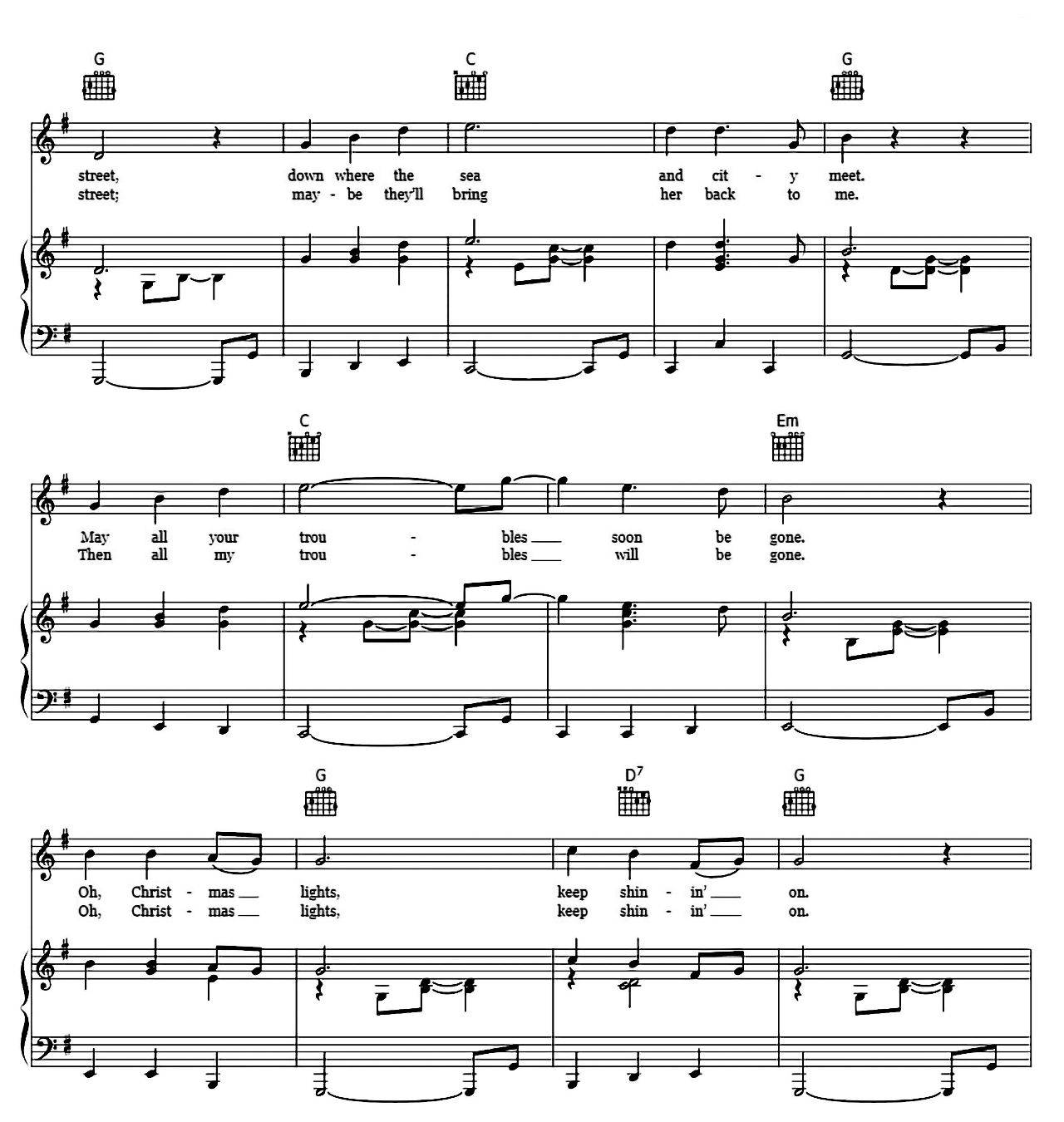 Christmas Lights sheet music 7