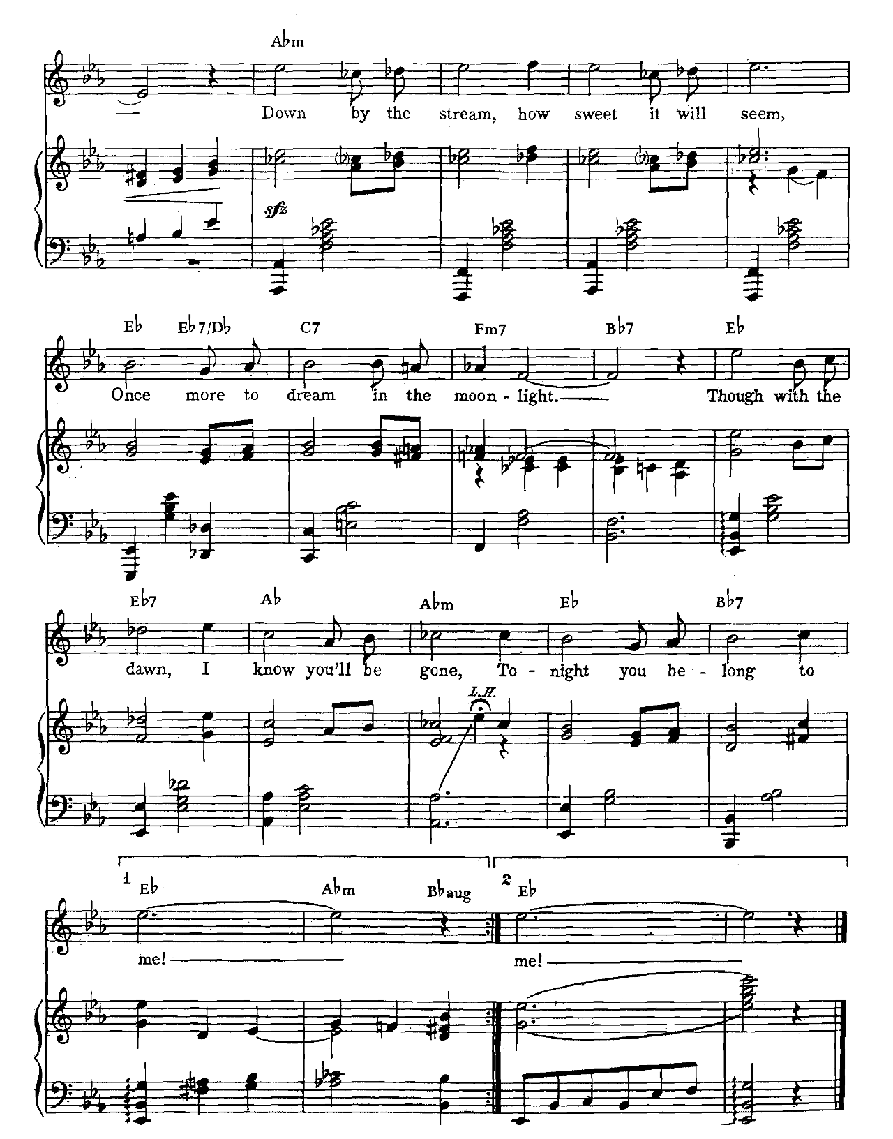 Tonight You Belong To Me sheet music 3