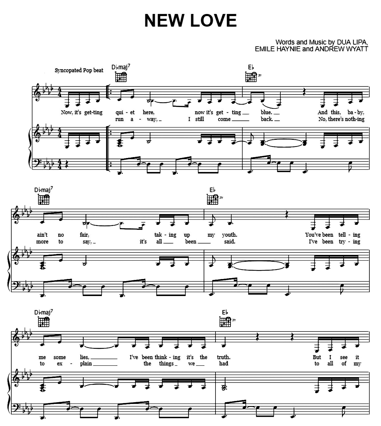 New Love sheet music