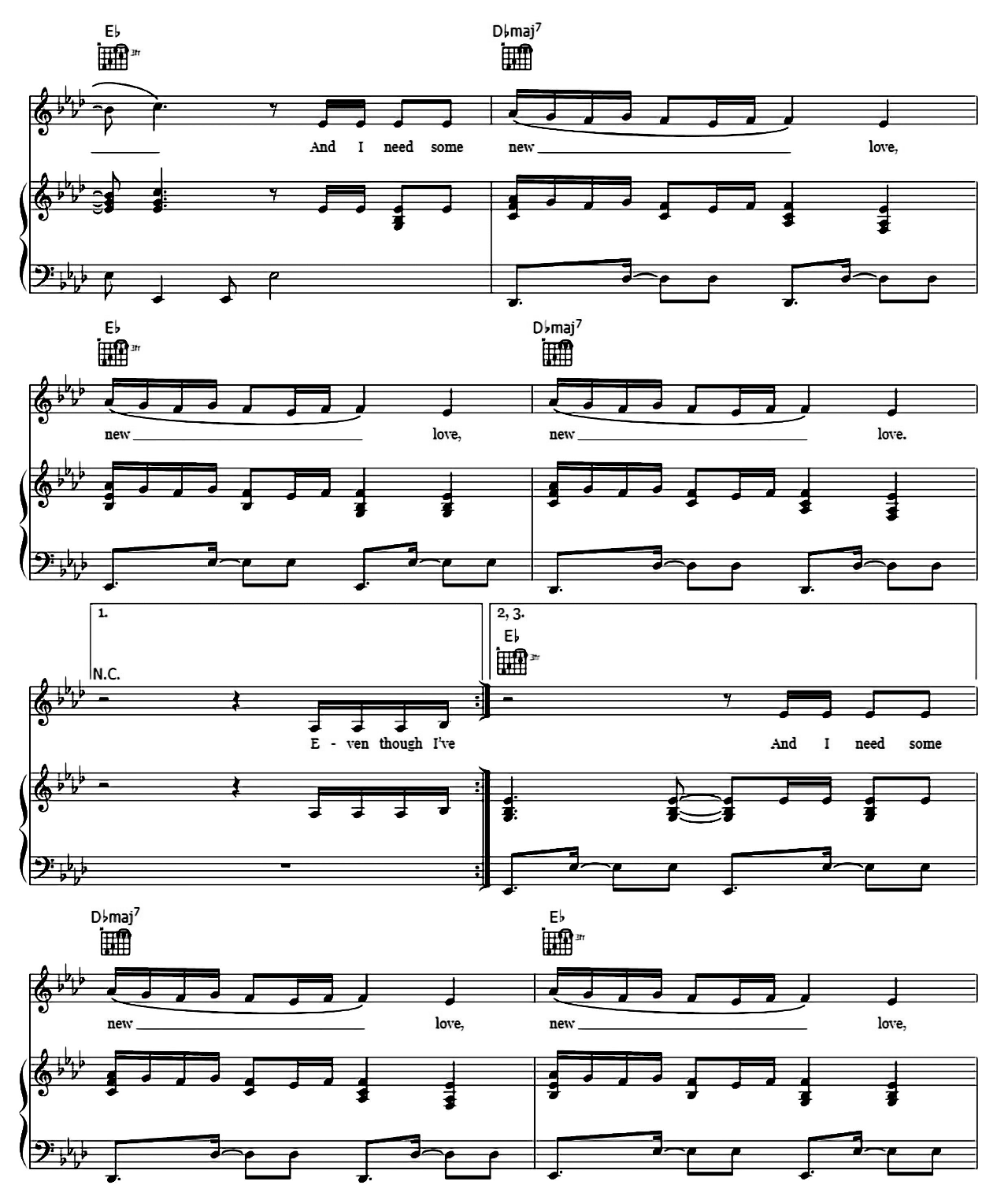 New Love sheet music 4