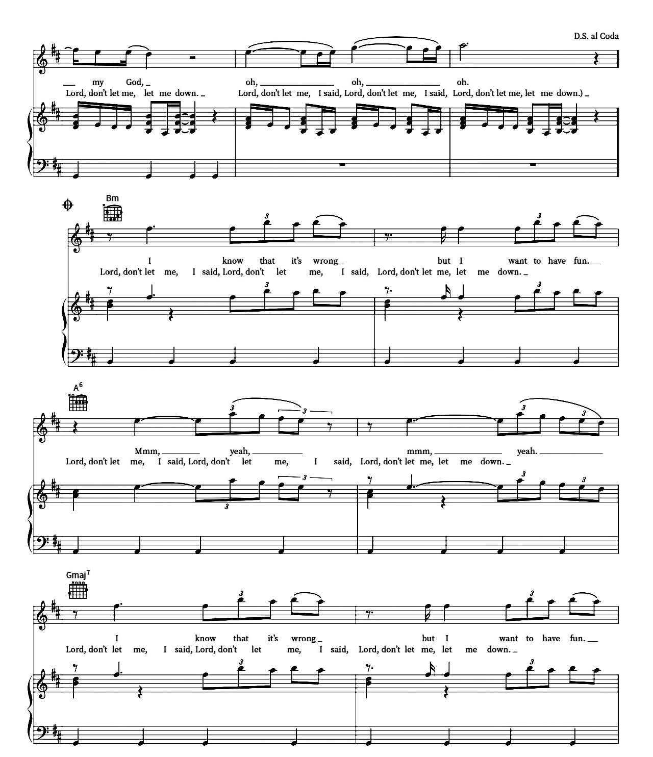 Oh My God sheet music 5