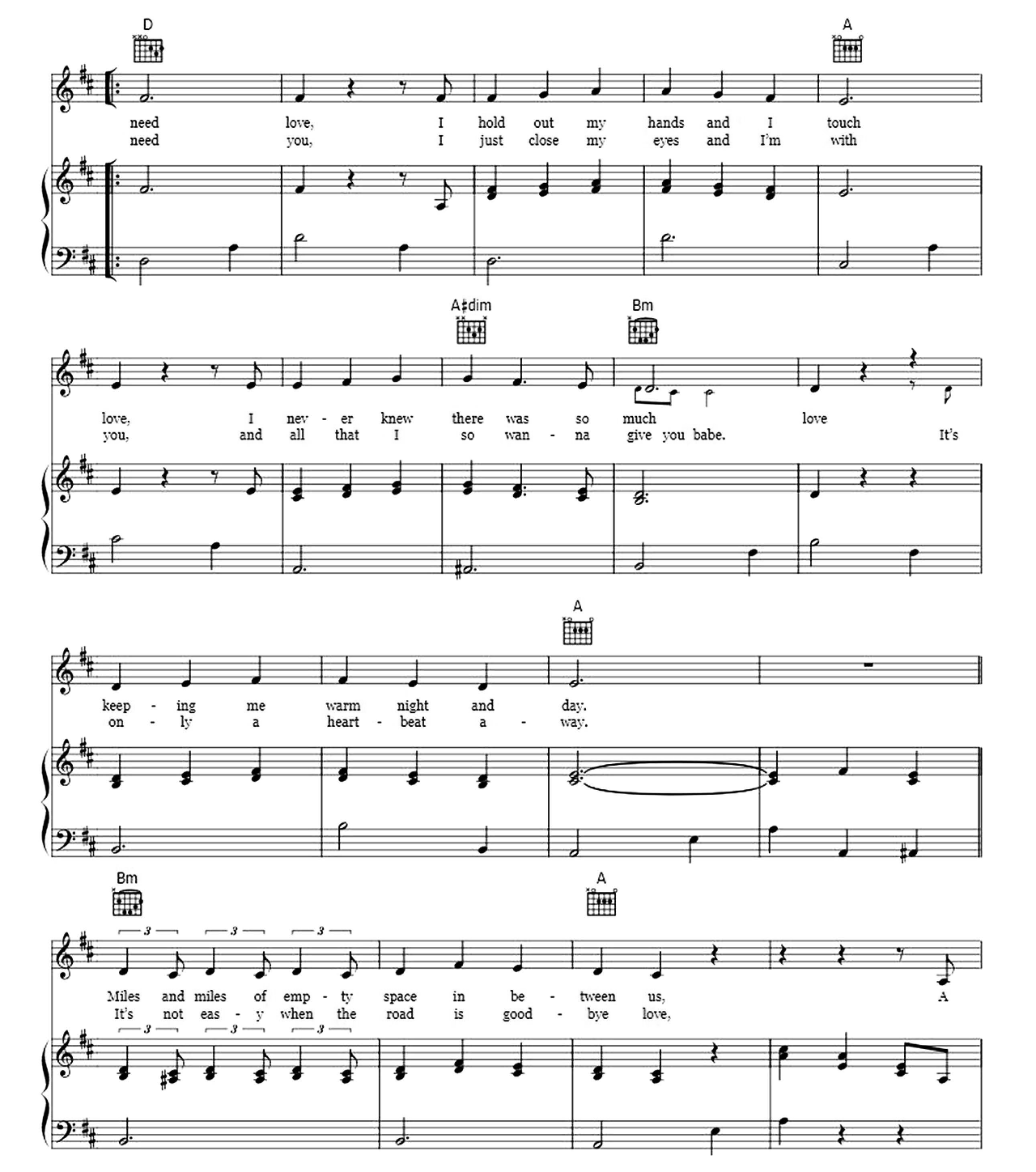 When I Need You sheet music 2