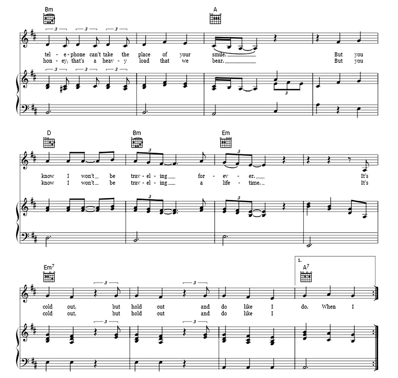 When I Need You sheet music 3