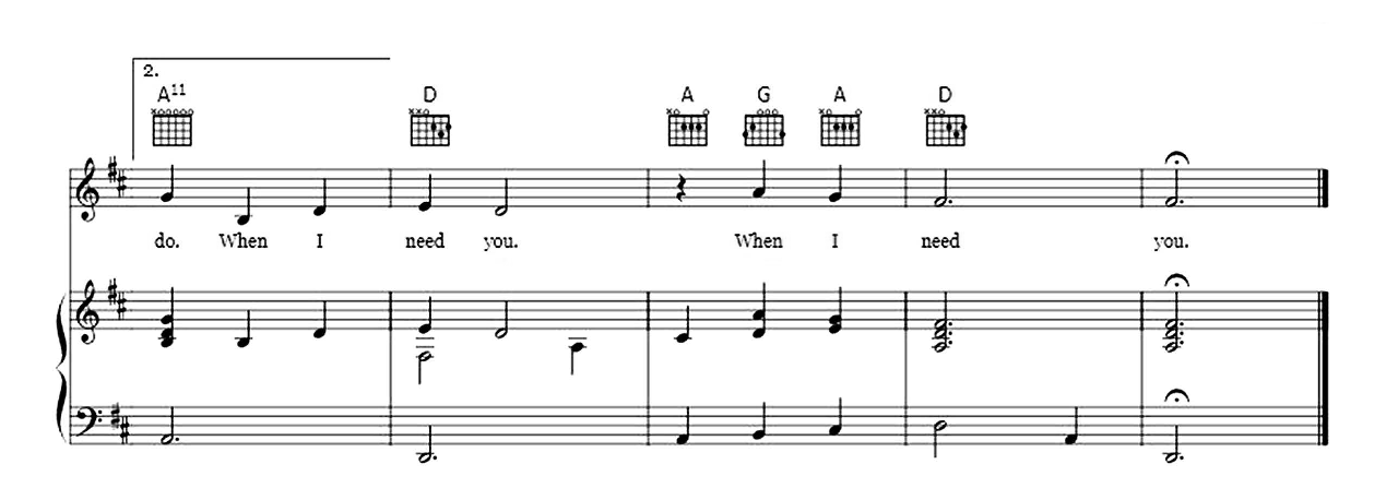 When I Need You sheet music 4