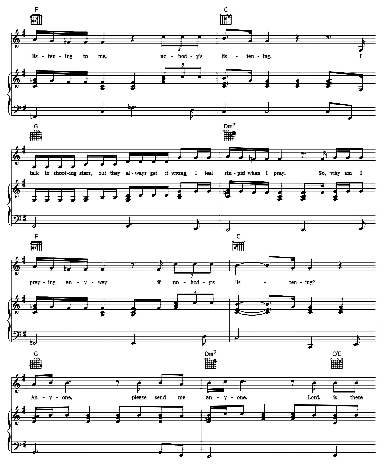 Anyone sheet music 3