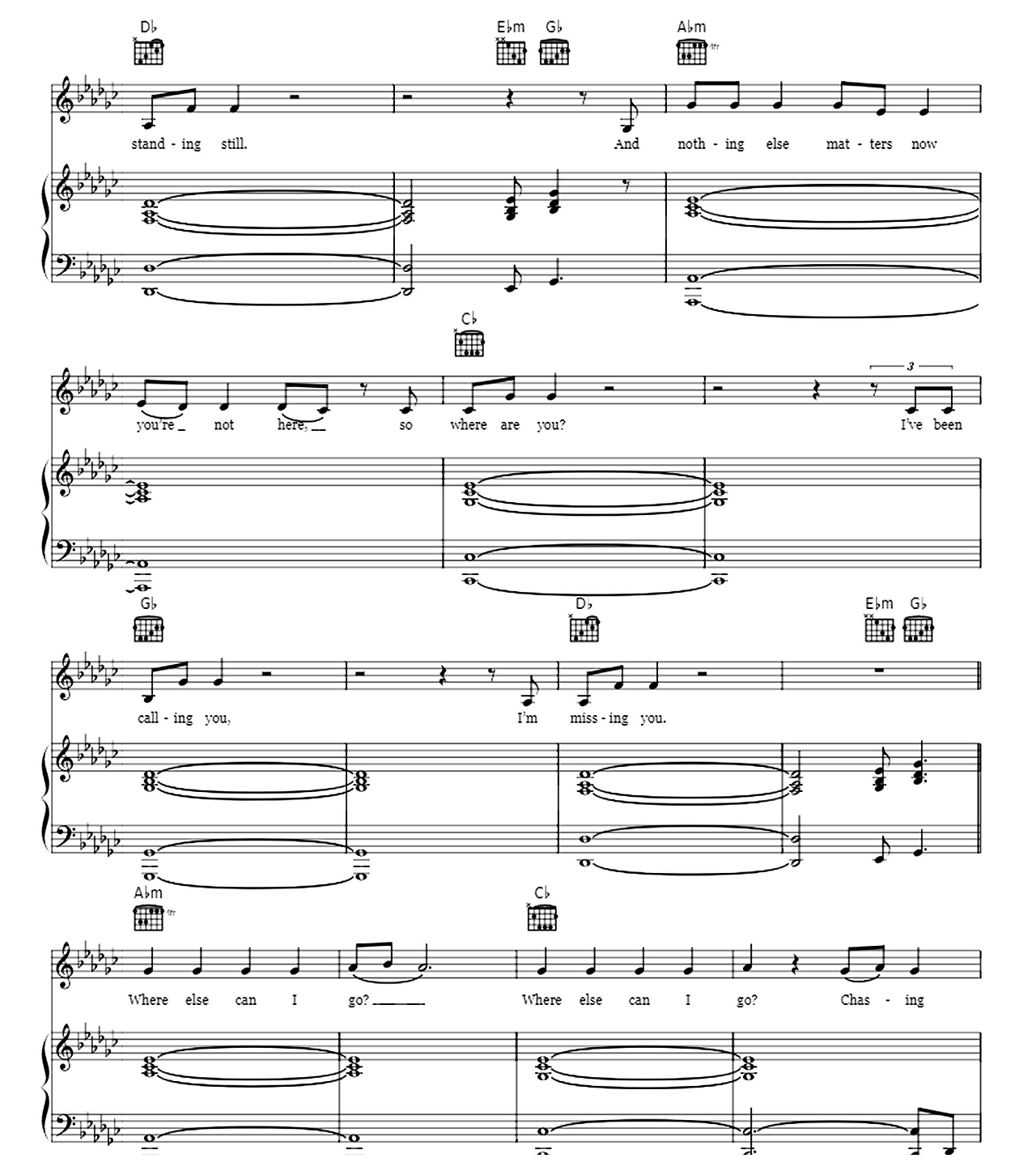 Runnin (Lose It All) sheet music 2