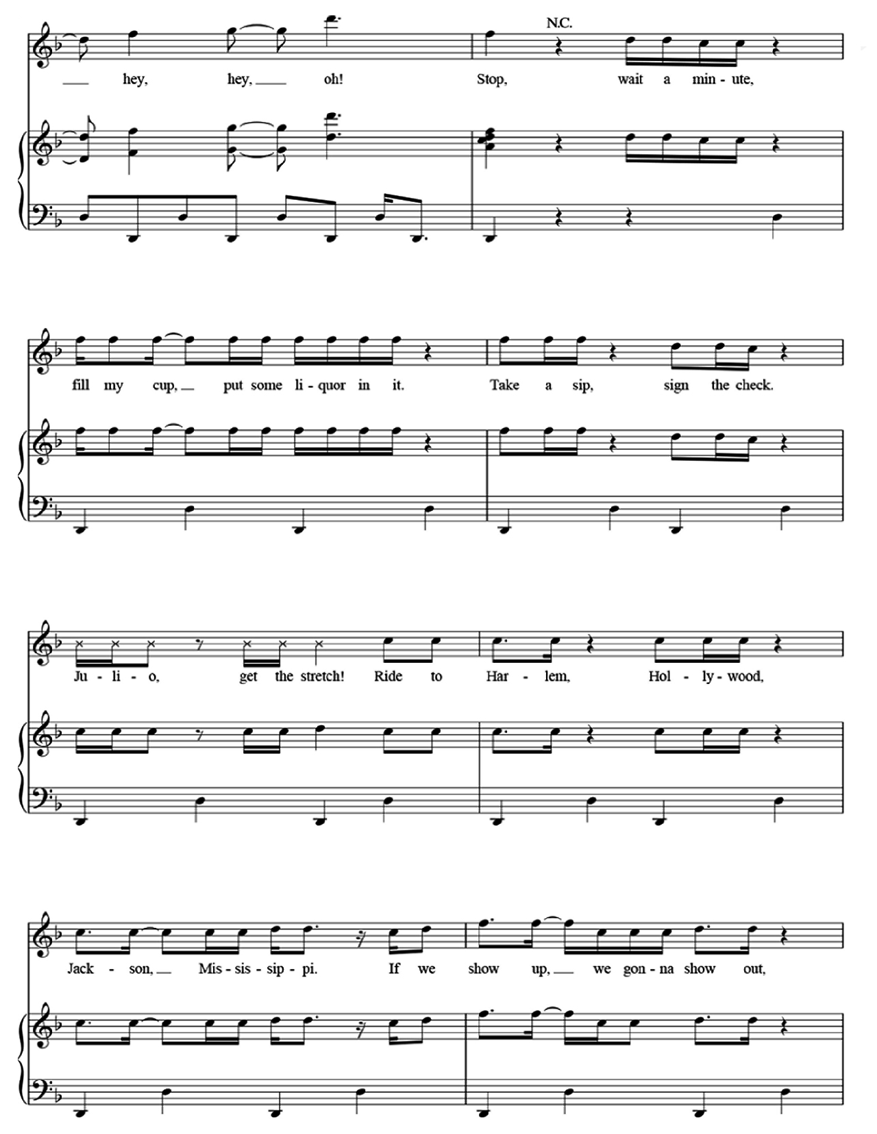 Uptown Funk sheet music 6
