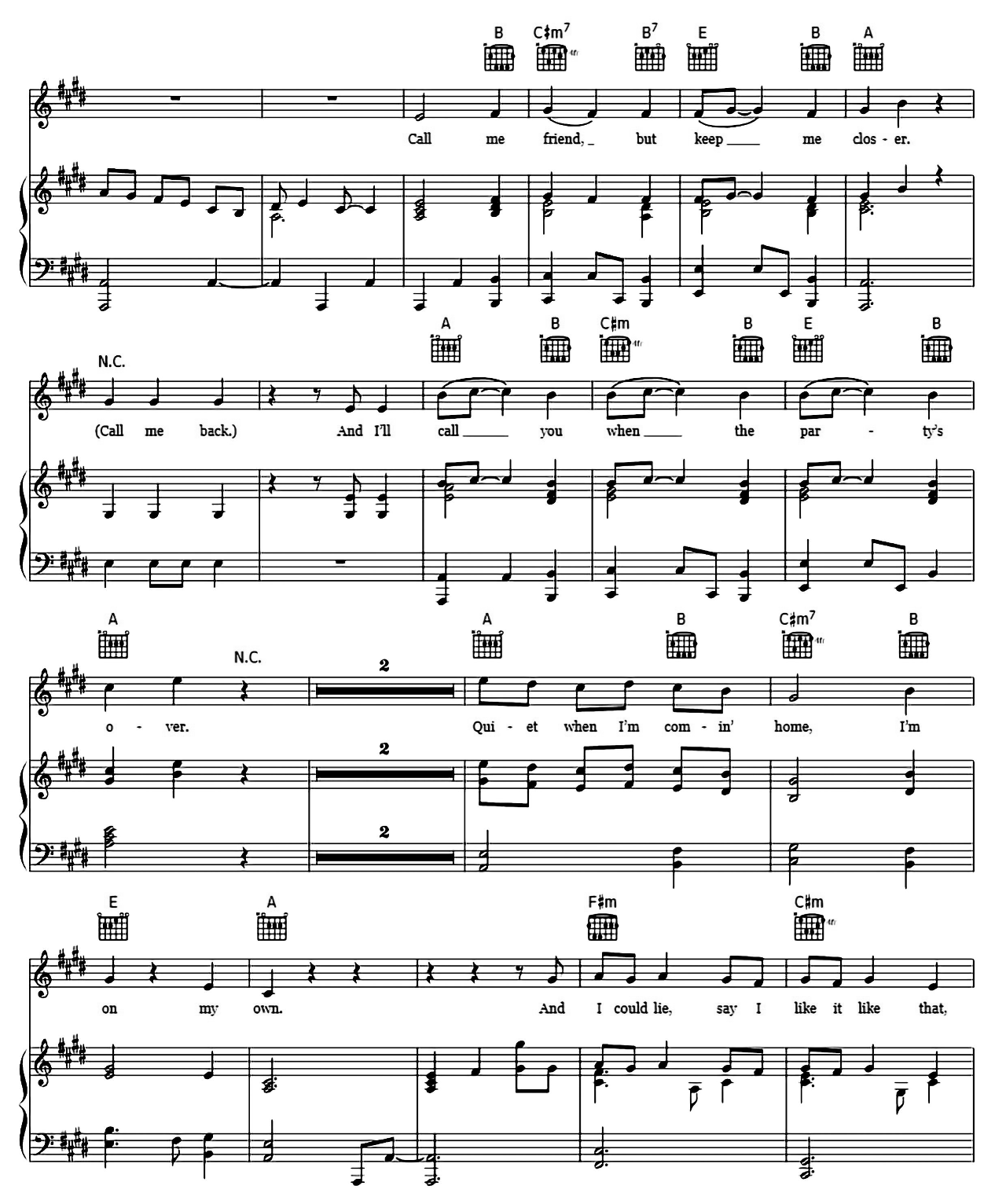When The Party's Over sheet music 4