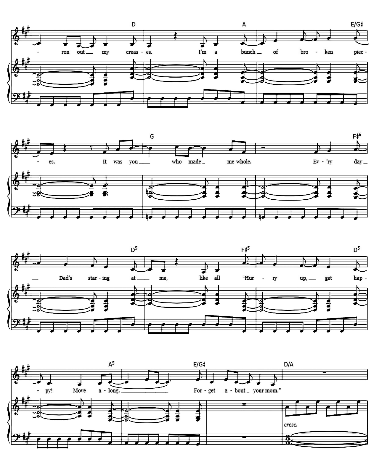 Dead Mom (from Beetlejuice) sheet music 3