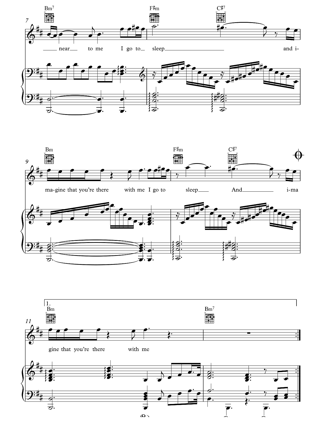 I Go To Sleep sheet music 2