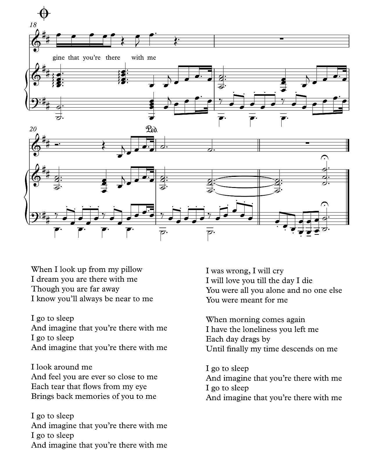 I Go To Sleep sheet music 4