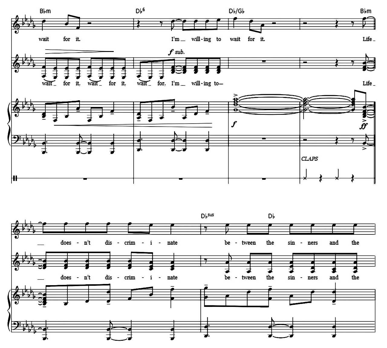 Wait For It (from Hamilton) sheet music 10