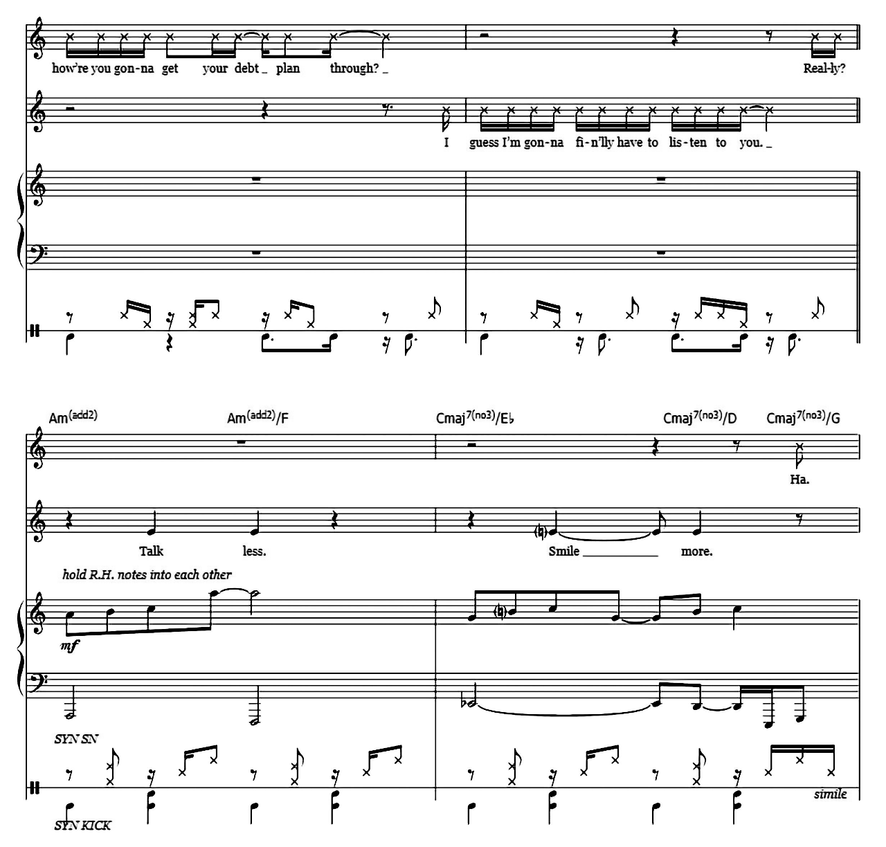 The Room Where It Happens (from Hamilton) sheet music 3