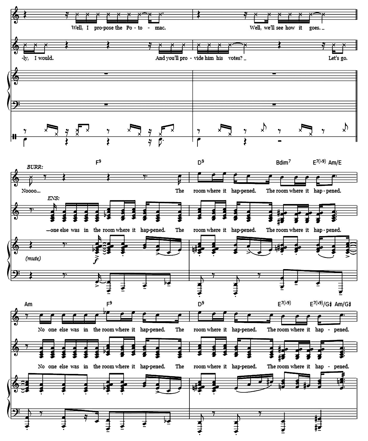 The Room Where It Happens (from Hamilton) sheet music 13