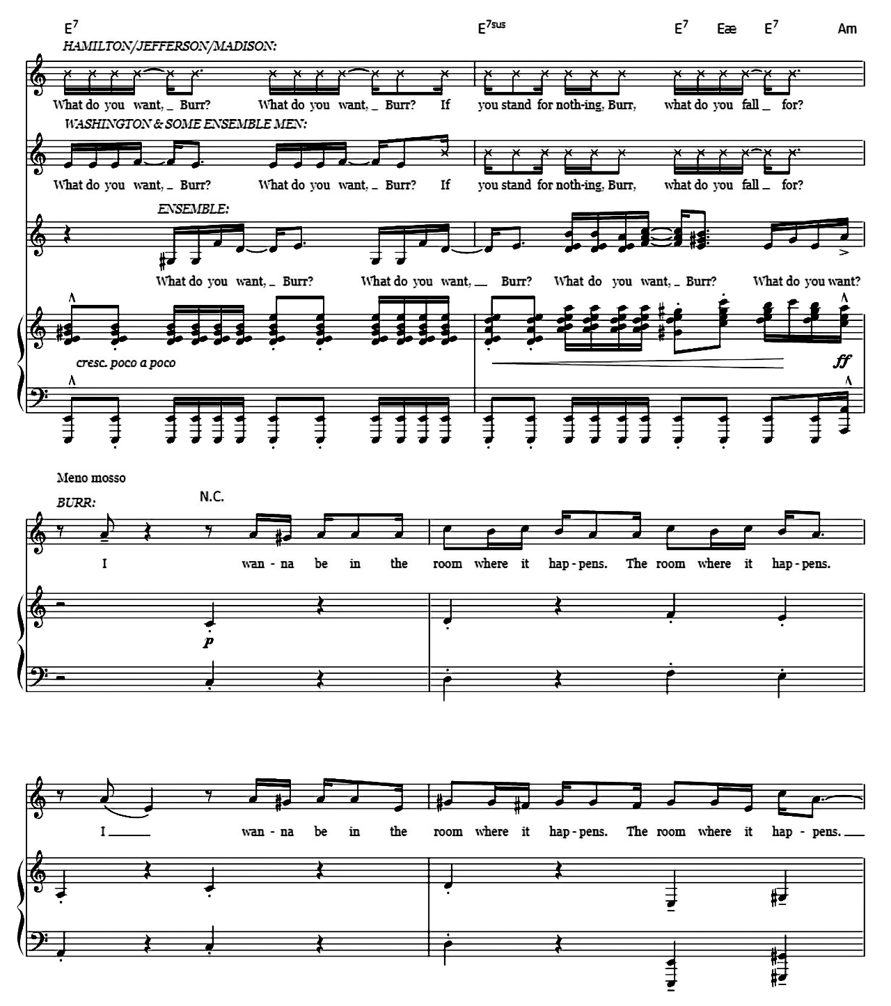 The Room Where It Happens (from Hamilton) sheet music 17
