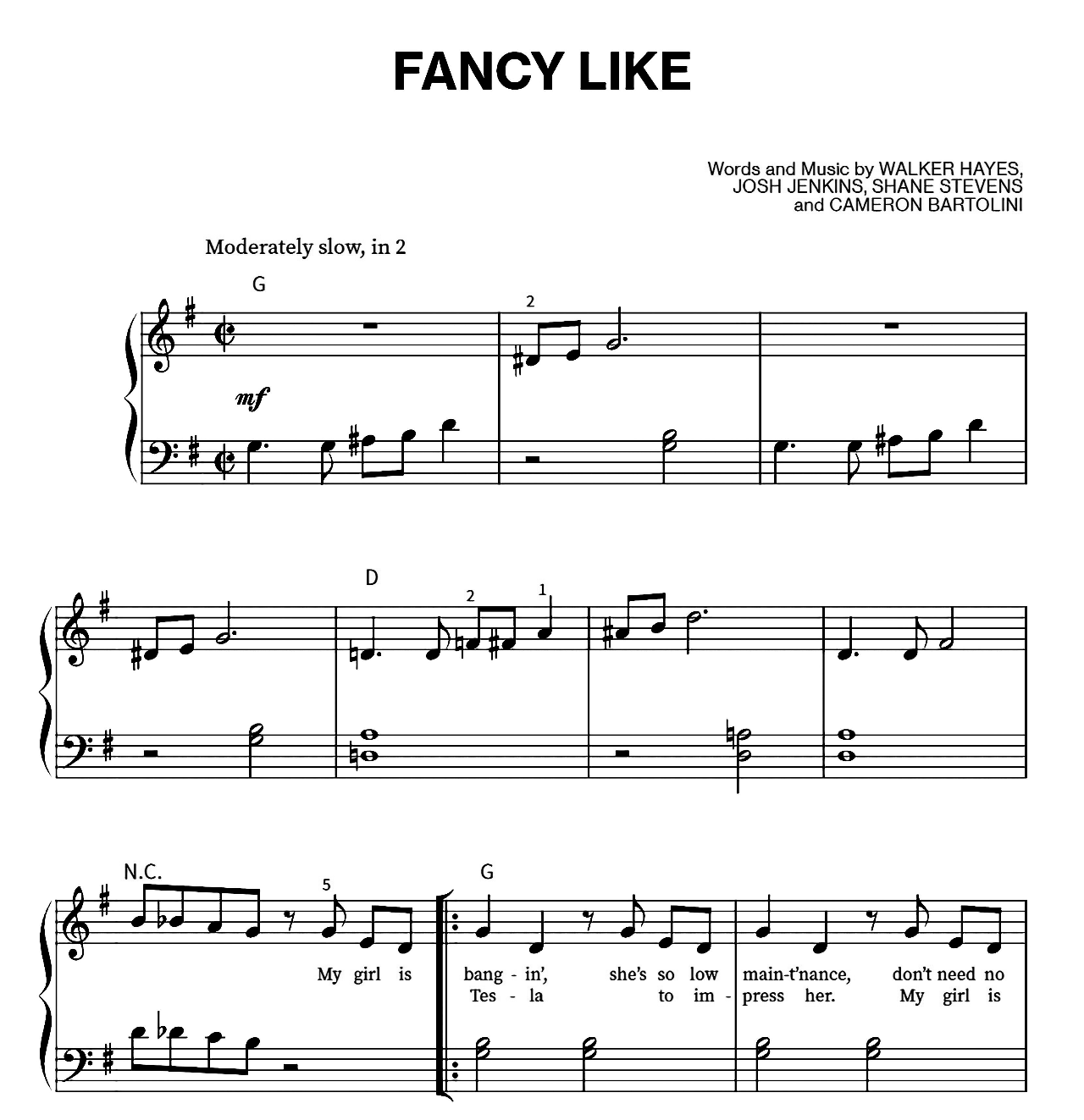 Fancy Like sheet music