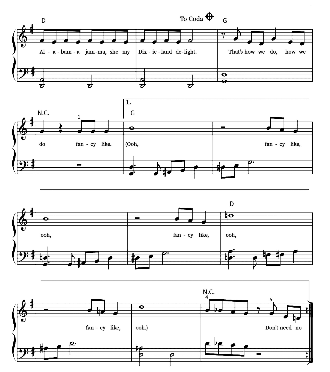 Fancy Like sheet music 4