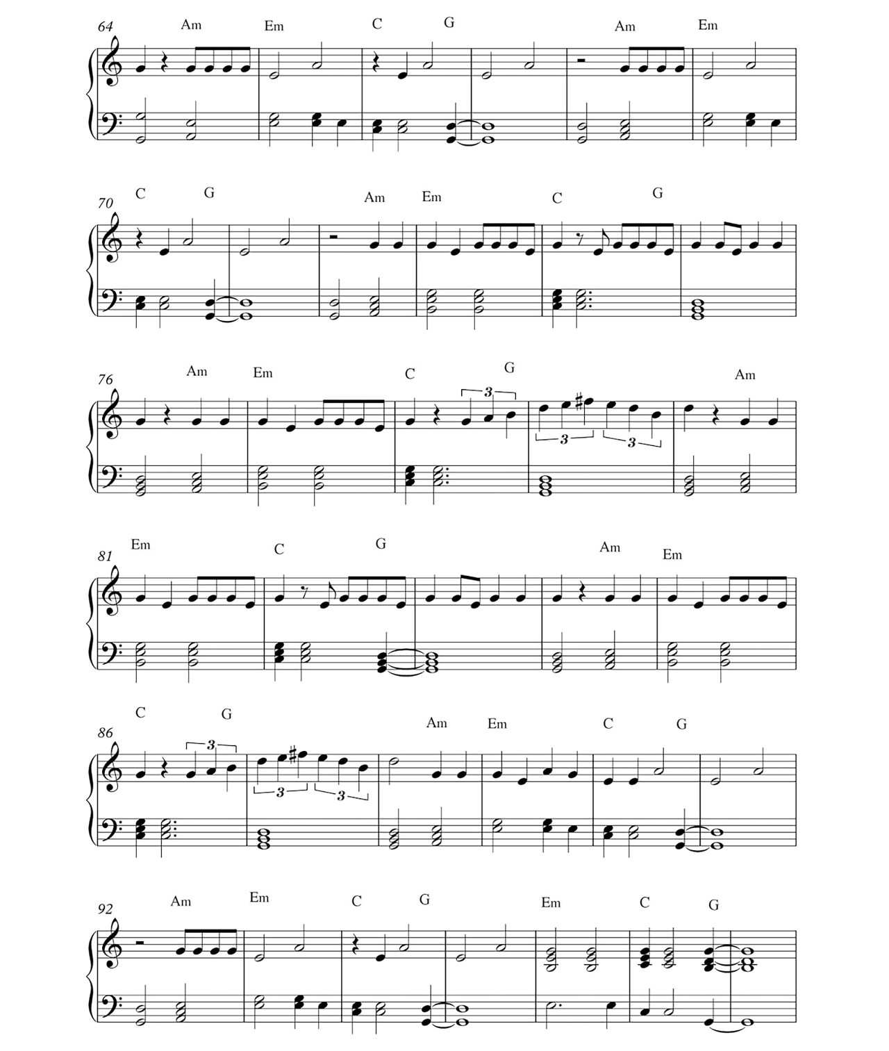 Just Like Fire sheet music 3