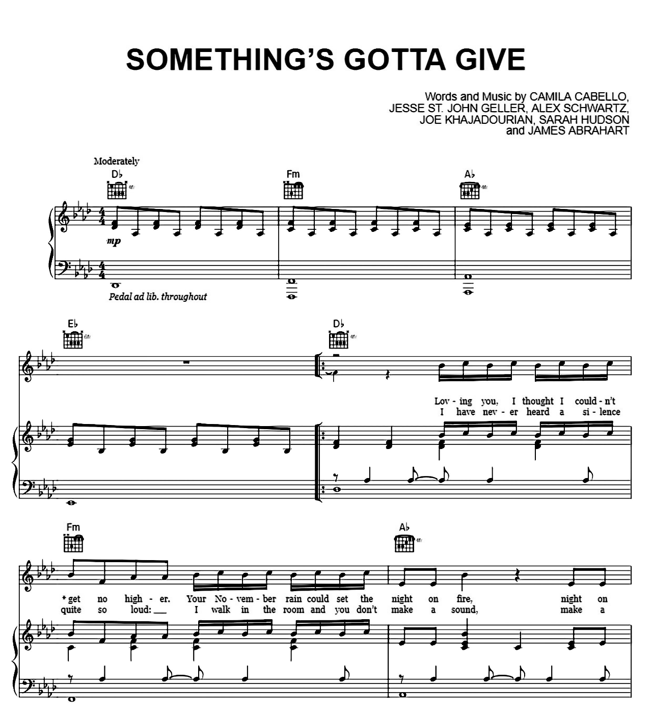 Something's Gotta Give sheet music