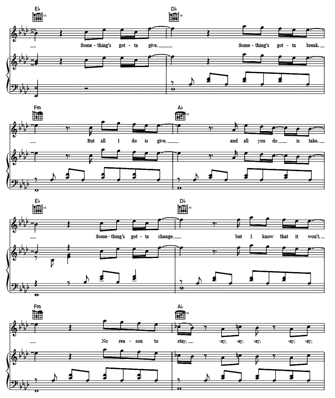 Something's Gotta Give sheet music 3