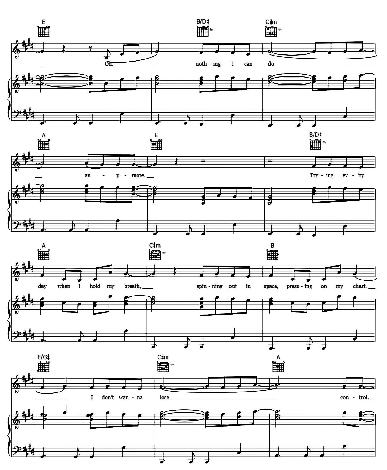 Control sheet music 8