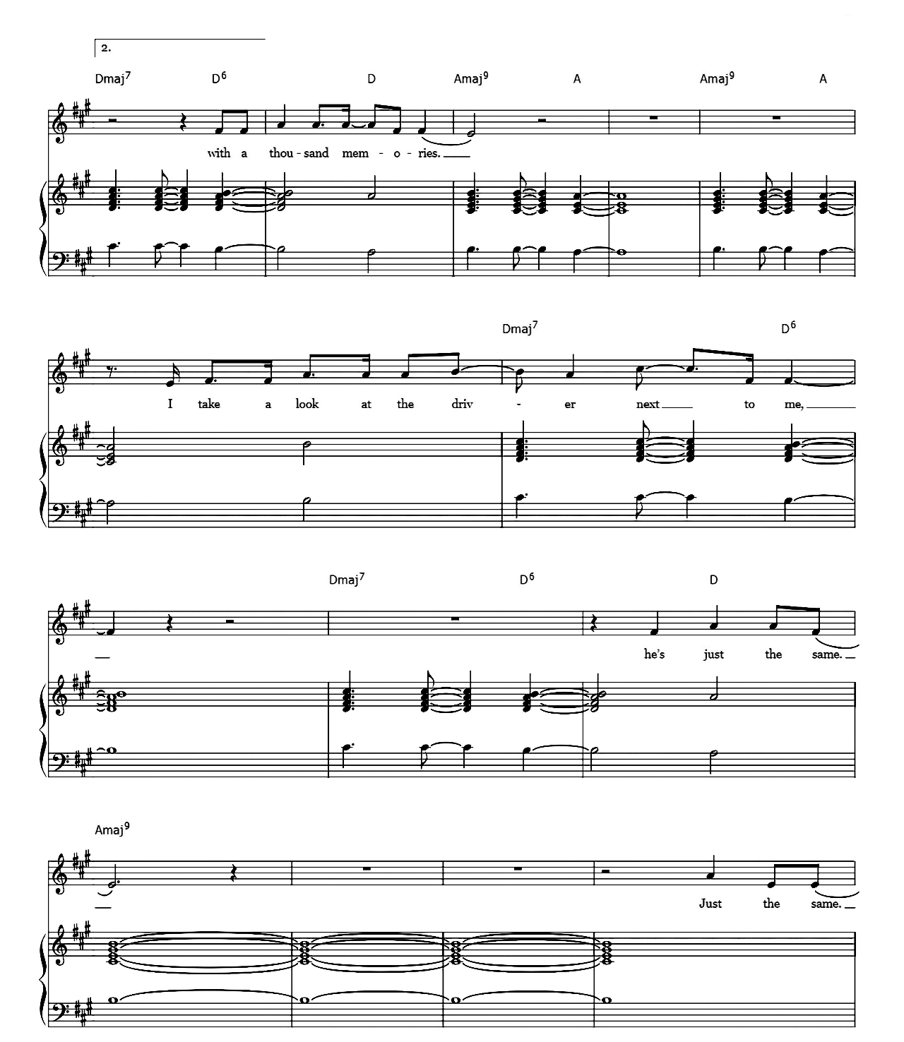Driving Home For Christmas sheet music 5
