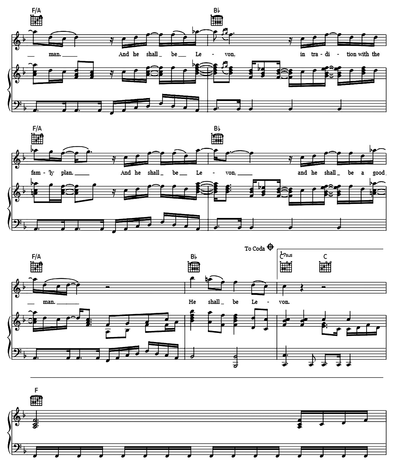Levon sheet music 5