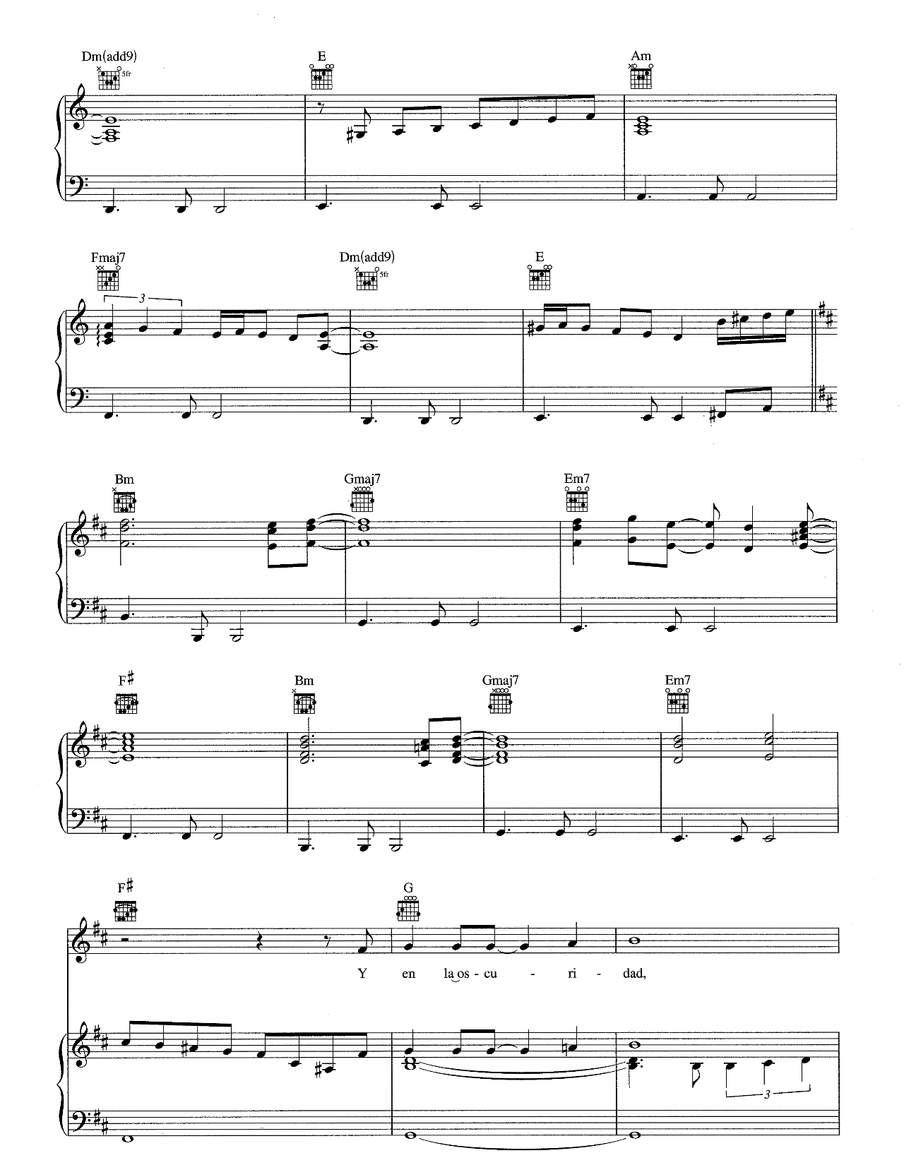 La Vida Sin Amor sheet music 5