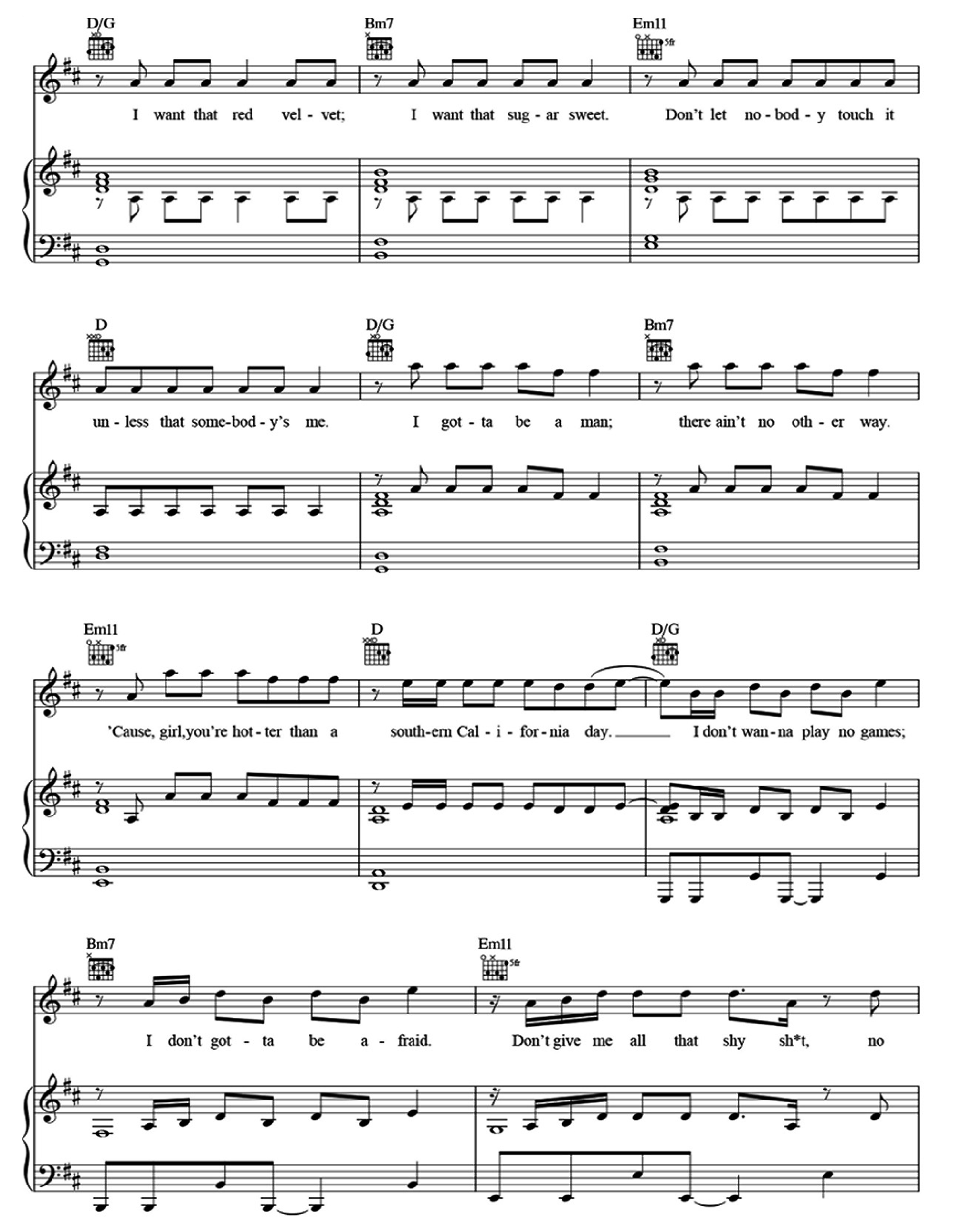 Sugar sheet music 4