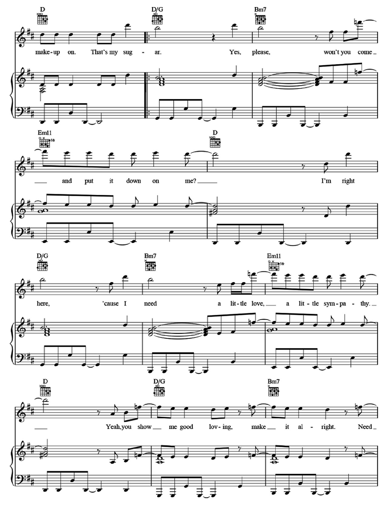 Sugar sheet music 5